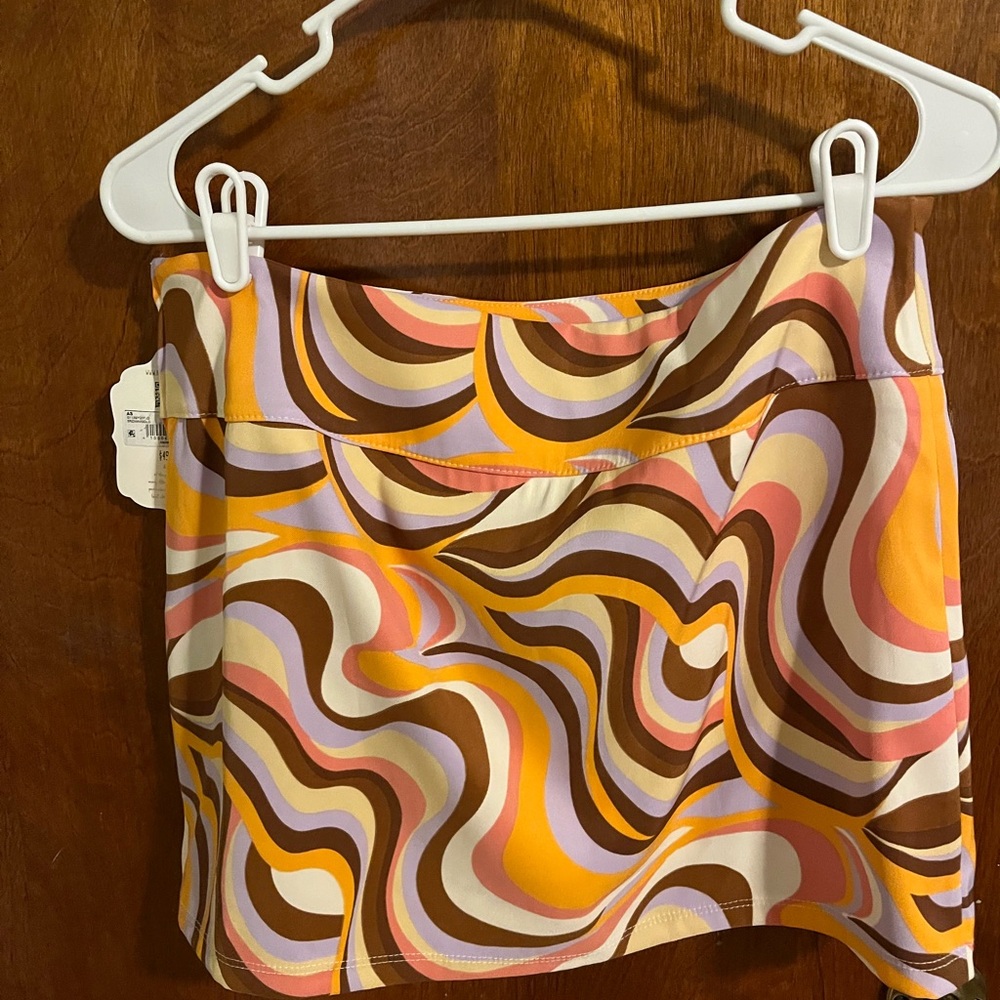 Multicolor Swirl Pattern Women's Skirt